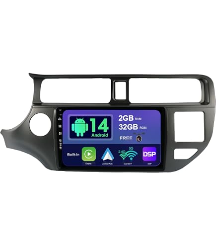 Autoradio Android 9 Pollici Per KIA Rio 2012-2015: 4+64GB, Wireless Carplay, Retrocamera E Schermo Incell