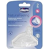 مصاصة زجاجة Chicco NaturalFeeling متوسطة التدفق (شهرين+)