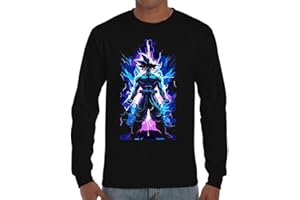 the Fan Tee Camiseta de Adulto de Manga Larga de Hombre Dibujos Animados Dragon Bola Ball Anime Manga 741