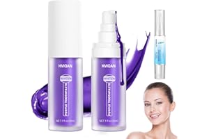 BMHNQ 2 Pcs Obsessive Blanqueador Dental v34 Profesional Pasta Hismiles Corrector De Color Purple Espuma Correctora