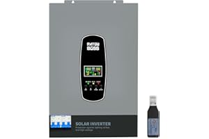 DATOUBOSS 6200W Solar Hybrid Wechselrichter 48V Reiner Sinus Wechselrichter mit 120A MPPT Solarladeregler,Unterstützt Batterielosen Betrieb,BMS-Schutzsystem,für 48V Lithium Batterien,mit WiFi-Modul