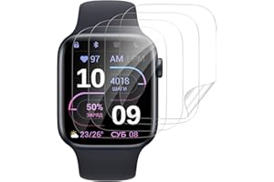 Carantee 4 Stück für Panzerglas für Apple Watch Series 4/5/6/se 40mm Schutzfolie, Weich TPU Kratzfest Schutzglas für iWatch SE 40mm Folie, Displayschutzfolie für iWatch 6 40mm Panzer Schutz Glas