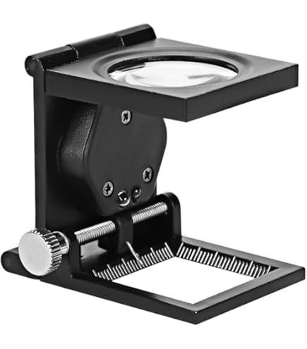 Lente D'ingrandimento LED Fold Stand Tessuto Quadrato Magnifing 10X Lente Orologio Gioielleria Office School Tool - Foto 12