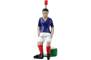 TIPP-KICK Star-Kicker France I Joueurs originaux pour petits et grands I Jouez avec cette figurine dans tous nos jeux de football de table I Accessoires I Maillot bleu I Jeu de simulation foot figurines