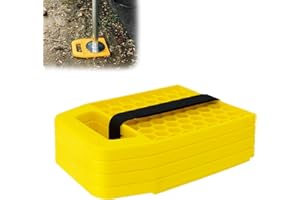 YSISLYBIN Cuscinetto Per Cric, Set Di 4 Piastre Di Supporto Grande Per Martinetto Stabilizzatore, Blocco Di Livellamento Per Camper, Piastre Supporto Per Caravan, Struttura Rinforzata Antiscivolo