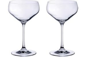 Villeroy & Boch Purismo Bar Copas de cava, Set de 2, 380 ml, Vidrio de cristal, Transparente