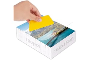 100 stycken självhäftande lamineringsfolier, A6 kallaminieringsfolie, kallaminieringsfolie för ultraljudsbilder, självhäftand