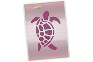 CraftStar Turtle Stencil - Sea Themed Craft, Tile or Wall Decor Stencil