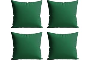 Home Sweet Home UK Outdoor Cushions Waterproof Filled 4 Pack 45x45cm With Invisible Zippered Outdoor Garden Cushions Waterproof 18"x18" With Cushion Covers For Living Room Garden Sofa Bedroom