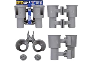 RoboCup Uchwyt na kubek do napojów wędka słup łódź krzesło plażowe wózek golfowy wózek inwalidzki chodzik bęben kije mikrofon szary