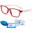 Faerieking Blue Light Blocking Glasses Kids Computer Gaming Glasses for Girls Boys Anti Eyestrain & UV Glare