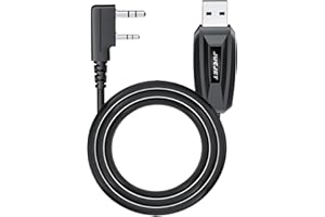 JUCJET Walkie Talkie Cavo di programmazione USB a 2 pin, compatibile con radio Baofeng serie JUCJET UV-5R UV-5RE BF-88E BF-888S Sistema informatico compatibile WinXP / Win7 / Win8 / Win10 (1 pezzo)