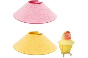 BASTOUR Collari Elisabettiani Anti-Morsa per Pappagallo, Collare Morbido per Uccelli