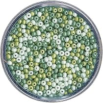 1 Dose Rocailles 2,6 Mm – Transparent Glänzend, 17 G, Grün, Für Handarbeiten & Schmuck