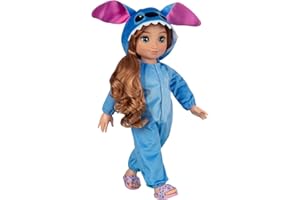 DISNEY ILY 4EVER Disney Store Muñeca Fashion Inspirada en Stitch de 45 cm con Accesorios, Cepillo de Dientes, Pasta de Dientes de Juguete y Zapatitos - Muñecas Disney para Niñas 6 Años +, Strawberry Blonde Doll