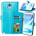 Produktbild Nancen Compatible with Handyhülle Galaxy Note 3 / N9000 (5,7 Zoll) Lederhülle Style Acht Farbe Weich PU Flip Case Ledertasche/Schutz Etui, Karten Slot Foto Wallet Hülle