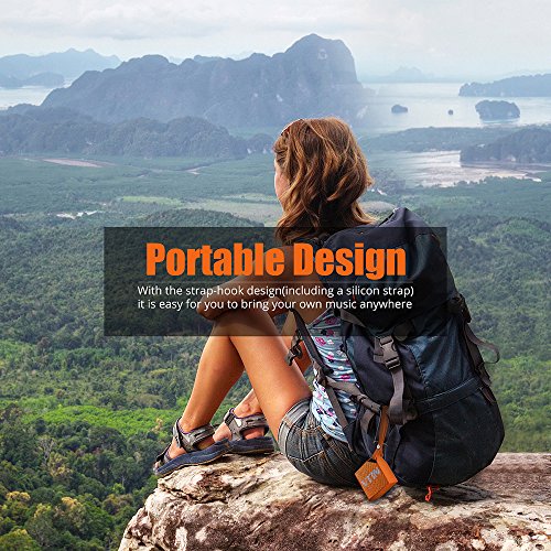 [IP67 Waterproof Speaker] Vtin Cuber Bluetooth 4.0 Speaker, 5W Audio Driver, 8 Hour Playing Time, Built in Waterproof Mic For Shower/Home/Outoor For iphone 7 / 7 plus, Smartphones, Tablets, Laptops, PC and All Bluetooth Devices - Orange