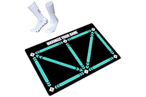 ‎FUJIAN Football Mat for Children's Training, Fussball Teppich ÜBung Fussballmatte Training Pro für Kinder, Fussballteppich Jungs fpro Fußball Matte Ballkontrolle