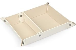 Londo - Vide Poche en Cuir - Boîte de Rangement Pratique pour Portefeuilles, Montres, Clés, Pièces de Monnaie, Téléphones Cellulaires et Équipement de Bureau