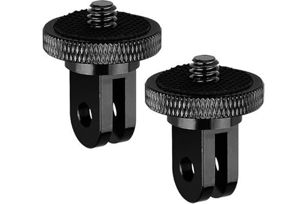 SHOPEE 2PCS Tripod Mount Adapter, Camera Mount Adapter, 1/4 -20 Tripod Adapter Compatible with Gopro Hero Sony Xiaomi yi Sjcam Action Cameras and Other Standard 1/4 Accessories