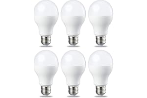 Amazon Basics Bombilla rosca Edison LED E27, 13 W (equivalente a 100 W), blanco frío, no regulable, paquete de 6