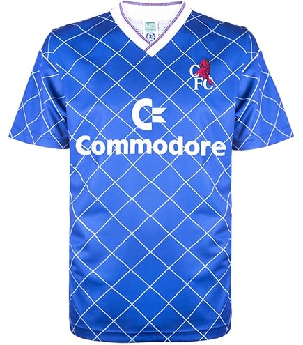 Chelsea 1987 Retro Football Shirt Blue Medium Polyester