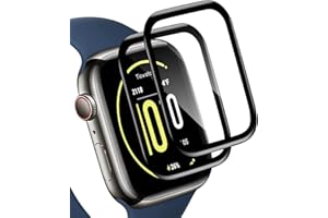 Carantee 2 Stück Schutzfolie für Panzerglas für Apple Watch Series 7/8(45mm), HD Fingerabdruck-ID Displayschutzfolie, 9H Kratzfest Schutzglas Panzerglasfolie, 3D Full Screen, Panzer Schutz Glas Folie