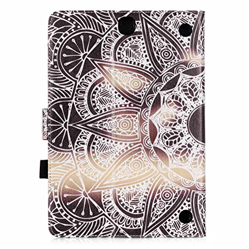 Samsung Galaxy Tab A 9.7 SM-T550 Hülle, DEENOR Colorful Painting and Stylish Drawing Wallet Case Book Style PU Leder Flip Protective Stand Schutzhülle Hülle für Samsung Galaxy Tab A 9.7 SM-T550. (Gear) - 3