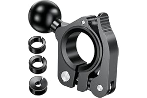 TRHILLSBRAD Aluminium Ball 1" Adapter Mount Base, Adapter-Halterung Kein Werkzeug Installation für 0.5'' to 1.26'' Lenker-/Fahrrad-/Motorrad-Handyhalterungen, Kompatibel mit RAM-Halterungen