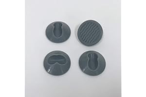 DT IRONCRAFT Hairpin Legs Feet Protectors - Hard Floor Friendly Non-slip Rubber Glides - Universal for 10mm and 12mm Steel Rod (4, Grey)