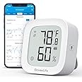 GoveeLife WiFi Thermometer Hygrometer, Indoor Bluetooth Temperature Humidity Sensor with Electronic Ink Display, App Notification Alert, Free Data Export, Digital Remote Monitor
