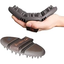 Animalon Fellpflege Handschuh aus Kautschuk (Doppelpack) | innovativer und praktischer Fellwechsel-helfer für Pferde und Hunde