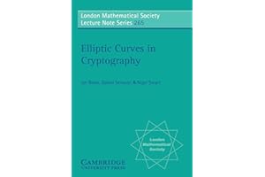 Elliptic Curves in Cryptography (London Mathematical Society Lecture Note Series)