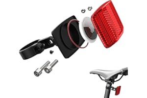 ONEONTA Airtag Bike Mount, Hidden Bike AirTag Holder for Apple Airtag, Seatpost Reflector Mounts, Anti-Theft Air Tag Case, Electric Bicycle, Scooter