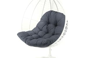 DZQAD Coussin Fauteuil Jardin - Coussin Rembourré Pour Balançoire Suspendue Coussin De Siège Pour Panier Suspendu | Coussin De Balançoire, Coussin De Dossier | Pour Balcon De Jardin Intérieur Et Extérieur