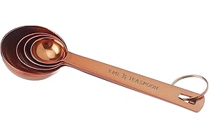 KitchenCraft MasterClass zestaw łyżeczek pomiarowych, stal nierdzewna, 9 x 12 x 16 cm