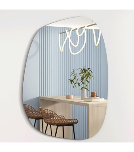 Wooden Mirror Shelf 60cm asymmetrisch, old grey Wooden Mirror Shelf 60cm asymmetrisch, old grey
