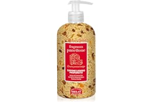 Helan, Panettone - Sapone Liquido Mani e Corpo Profumato, Sapone Mani Liquido e Bagnoschiuma Origine Vegetale dalla Fragranza Agrumata, Docciaschiuma Delicato per Pelli Sensibili, Bagno Schiuma 500 ml