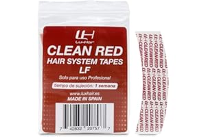 LH LUXHAIR Nastro biadesivo per attaccare le protesi di capelli rossi puliti - Tenuta resistente fino a 7 giorni - Contorni LF - LuxHair