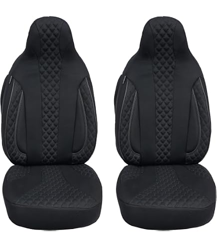 KARDZ Auto Set Coprisedili per Dr DRMitsubishi EVO4, 9 Pezzi Traspirante Impermeabile Antiscivolo Cuscino del Sedile Copri Sedili Auto,D-Grey