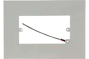 G&H BRASSWARE G&H 810FW Matt White Finger Plate Surround 212mm x 152mm for Double Plate