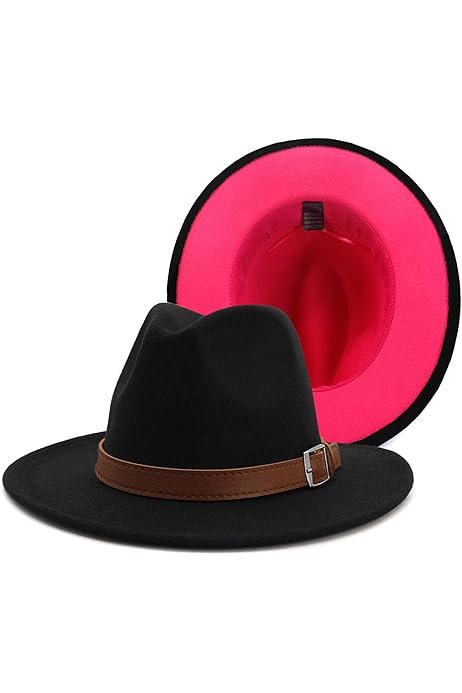 Felt Hat Black Fedora Autumn Winter Wool Felt Fedoras Hat