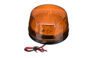 Riloer Lampeggiante Trattore, Luce di Segnalazione di Emergenza a LED, 12V Mini Luce Stroboscopica Lampeggiante Lampada di Avvertimento per Riparazioni Stradali per Rimorchi per Auto, Diametro 70mm