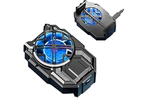 Hudhowks Radiatore per Cellulare con Ventilatore, radiatore Ricaricabile per Telefono Cellulare – Supporto per dissipatore di Calore per Smartphone, per Giocare, Guardare Video, Streaming Live