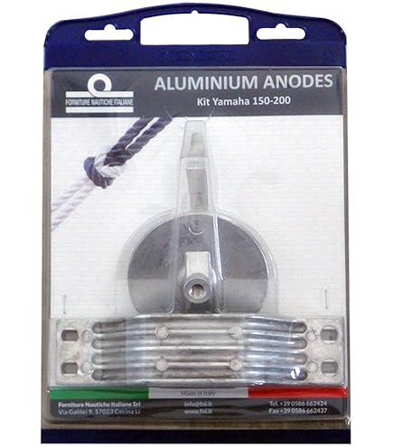 Kit Anodi In Alluminio Per Motori Yamaha Fuoribordo 150-200 HP - Ricambio Tecnoseal - Foto 7