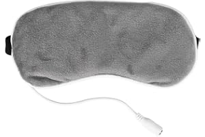 Elektrisk USB-uppvärmd ögonmask, Steam Eyeshade Lavender Eye Mask, Portable Eye Massager för Att Lindra Blefarit, Torra, Stressiga, Svullna ögon