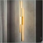 Lambadar &Ccedil;ift Nova Model Led Beyaz Işık Ultra Power Led Avize Salon Hol Yatak Odası Ledli Aplik Avize Gold Tek Ebat 0028-Cift