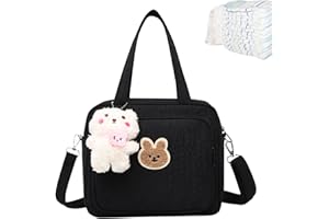 MOXEUPON Sac À Langer Portable Pour Bébé - Grande Capacité, Multi-Poches, Fourre-tout De Maternité En Coton