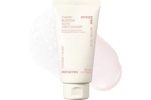 INNISFREE Cherry Blossom Glow Jam Cleanser, Radiance Boosting Korean Face Wash with refreshing finish, removes impurities and makeup effectively for Dull Skin, 150ml