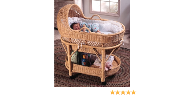 wicker bassinet amazon